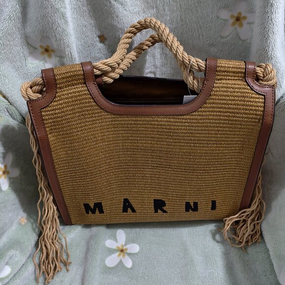 Marni Handbags - Marni Tan Tote Bag
